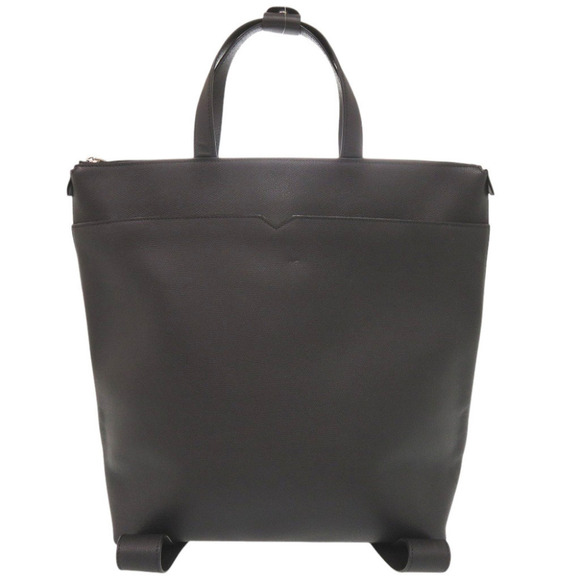VALEXTRA Other - Valextra V-Line Leather Black 2-Way Backpack Tote Bag 0360Valextra